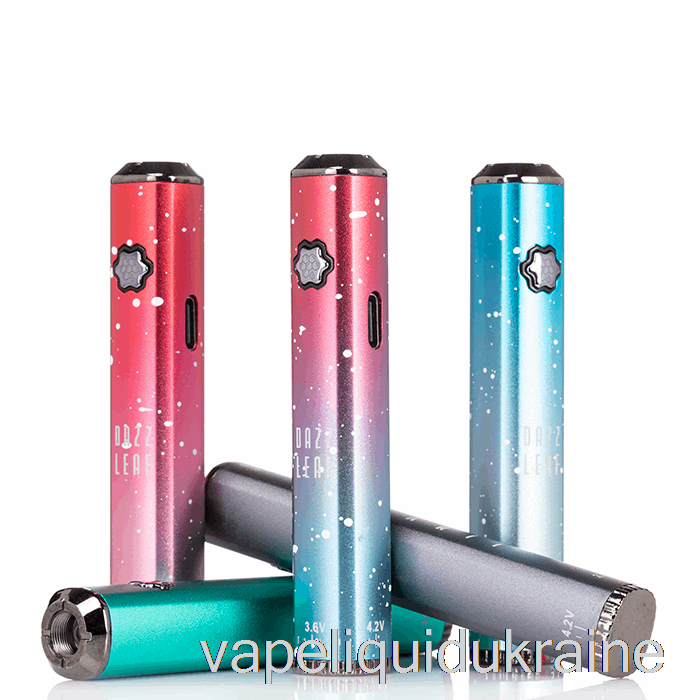 Vape Liquid Ukraine DAZZLEAF SQUARii Bottom Twist 510 Battery Purple Splatter